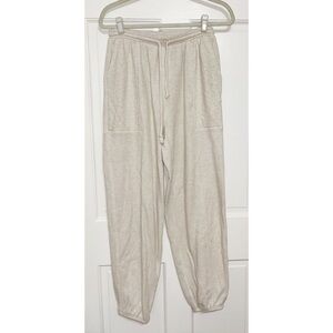 Aerie Off-White Textured Lounge Pants